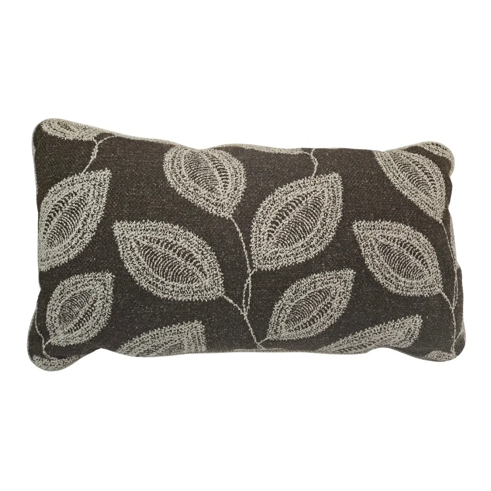 D.V. KAP Home Adril Throw Pillow 14X24 Inch Special Sizing (when flat) Brown Hue